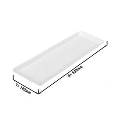 Plateau de présentation rectangulaire – plastique – GN 2/4 – Blanc