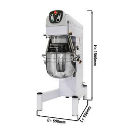 Ipari bolygókeverő - 60 l - 2,20 kW - 3 keverőfejjel