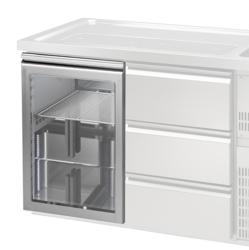 Glazen deur voor biertoonbank - 550x700mm - deuranschlag wisselbaar, dubbelglas - passend voor BRA & BLA