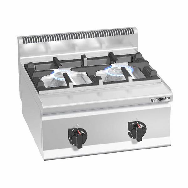 Fogão a gás - 2x queimadores (10,5 kW)