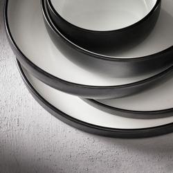 (12 pcs) Bowl - Cosmic - Porcelain - 320ml - round - Ø 110mm - Black