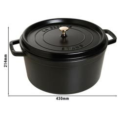 STAUB | LA COCOTTE - Cocotte - Ø 340mm - Öntöttvas - Fekete