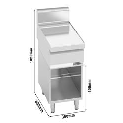 Ουδέτερο ερμάριο - 300x600x1.020 mm - ανοξείδωτο ατσάλι AISI 304 - συμβατό με LORENZO 600 - με ανοικτή βάση