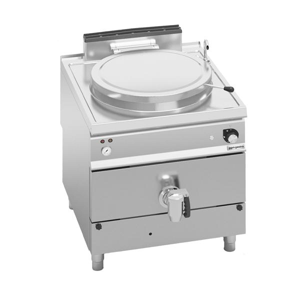 A gas - Pentola industriale - 150l - 20,9kW - Riscaldamento indiretto - con allacciamento idrico