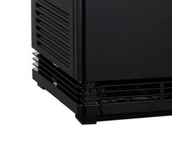 Countertop display fridge - 98L - 428mm - Double glazing - square - with 4 shelves - 1 glass door - Black