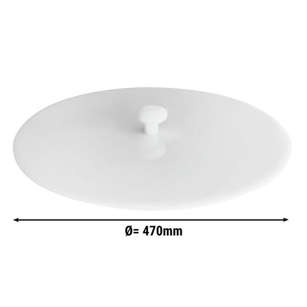 Tampa para roda de parmesão - Policarbonato - Ø470mm - Natural