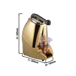 Spremiagrumi elettrico professionale - 570W - con leva, microinterruttore & sistema di lavaggio automatico - Oro (ABS)