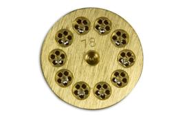 Makarna kalıp diski - Bucatini - 4mm - Ø57mm - uyumlu: NMF8N & NMF13N