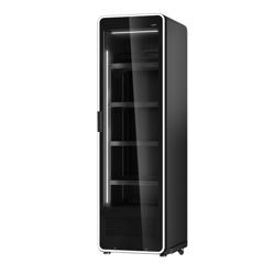 ثلاجة عرض مشروبات - 670 mm - 550 L - أسود - مع باب زجاجي & إضاءة LED ملوّنة