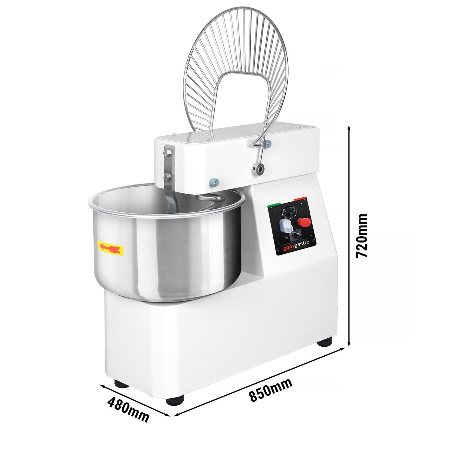 Dough machine 42 litres 38 kg 2 speeds 400 volt GGM Gastro