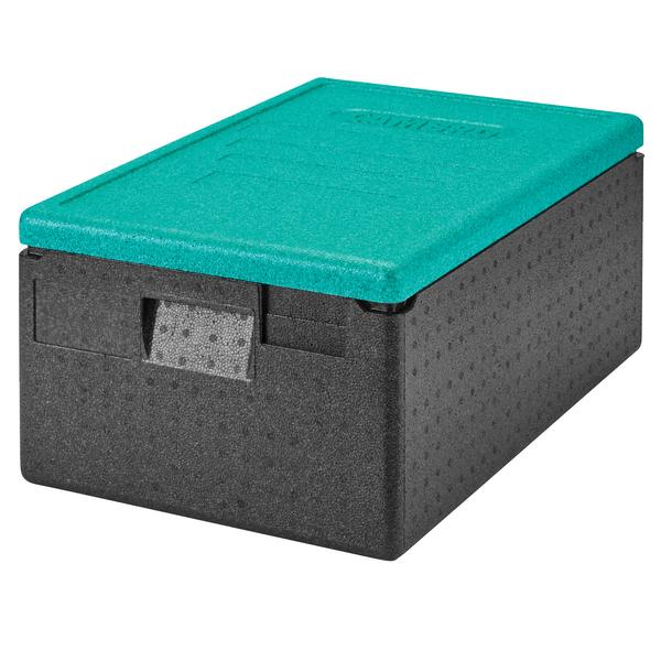 CAMBRO | CAM GOBOX® - GN 1/1 - صندوق تحميل علوي - أسود - غطاء أخضر