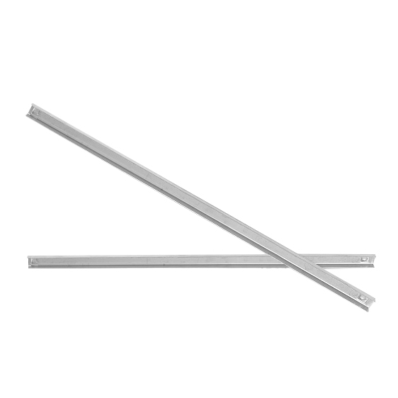 Roestvrijstalen rails - 550mm - met geplastificeerd draagrooster - 320x555mm - geschikt voor SAS & POS7