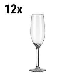 (12 st) Champagneglas - VENEDIG - 210 ml - Transparent