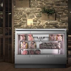 Vitrine réfrigérée Dry Aging - 1400 mm - Acier inoxydable       
