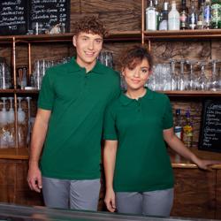 KARLOWSKY | Dames Werkkleding Poloshirt Basic - Bosgroen - maat: 3XL