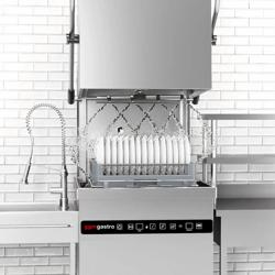 Giyotin Tip Bulaşık Makinesi - Dijital - 8,7kW - ile Isı geri kazanım sistemi, Deterjan ve parlatıcı dozaj pompaları + drenaj pompası