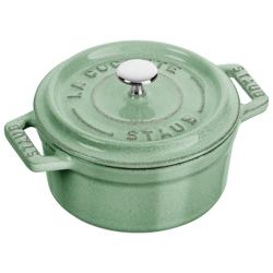 STAUB | LA COCOTTE - Mini kookpot - Ø 100mm - Gietijzer - Saliegroen