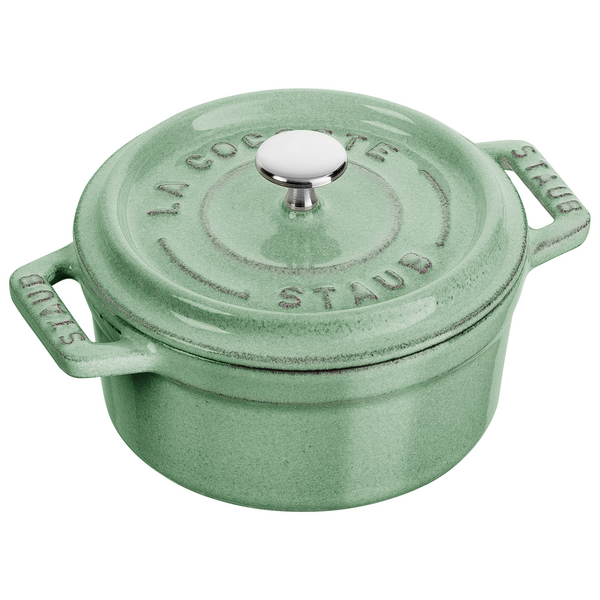 STAUB | LA COCOTTE - Mini kookpot - Ø 100mm - Gietijzer - Saliegroen