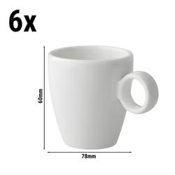 (6 stuks) BART - Espressokopje - 65ml - Elfenbeinwit