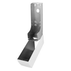 AIR-WOLF | Distributeur de papier toilette - pour jusqu'à 750 feuilles individuelles - inox - Blanc