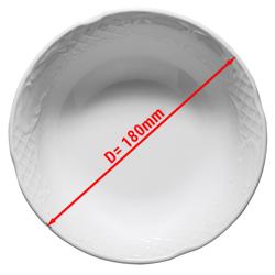 (24 Stück) CLASSICO - Dessert-/ Salatschale - Ø 180mm - Weiß