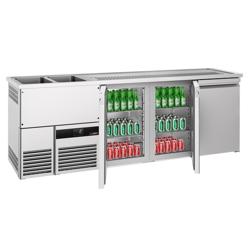 Barkoelkast PREMIUM - 2500x700mm - 3 deuren