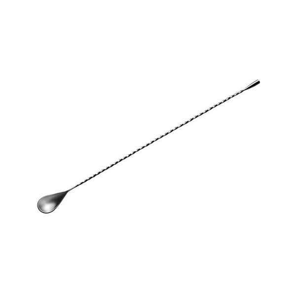 (6 pieces) Bar spoon - stainless steel - length 440mm