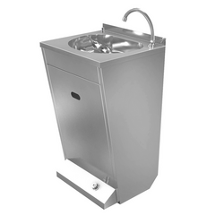 Hand Wash Basins - stainless steel - with soap dispenser