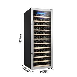 Frigorífico para vinhos - 1 zona climática - 200 litros - máx. 80 garrafas