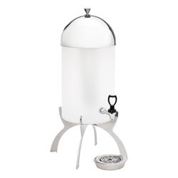 Commercial Buffet Juice Dispenser – Chrome - 7 L - Powder-Coated Stainless Steel - Drip Tray - SILVER LINE