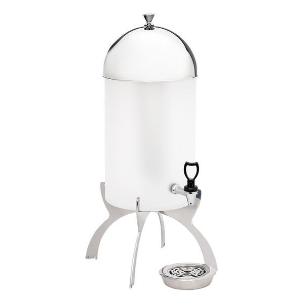 Commercial Buffet Juice Dispenser – Chrome - 7 L - Powder-Coated Stainless Steel - Drip Tray - SILVER LINE