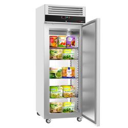 ECO - GN 2/1 - مجمد من الفولاذ المقاوم للصدأ - 700 لتر - بباب واحد - للمملكة المتحدة