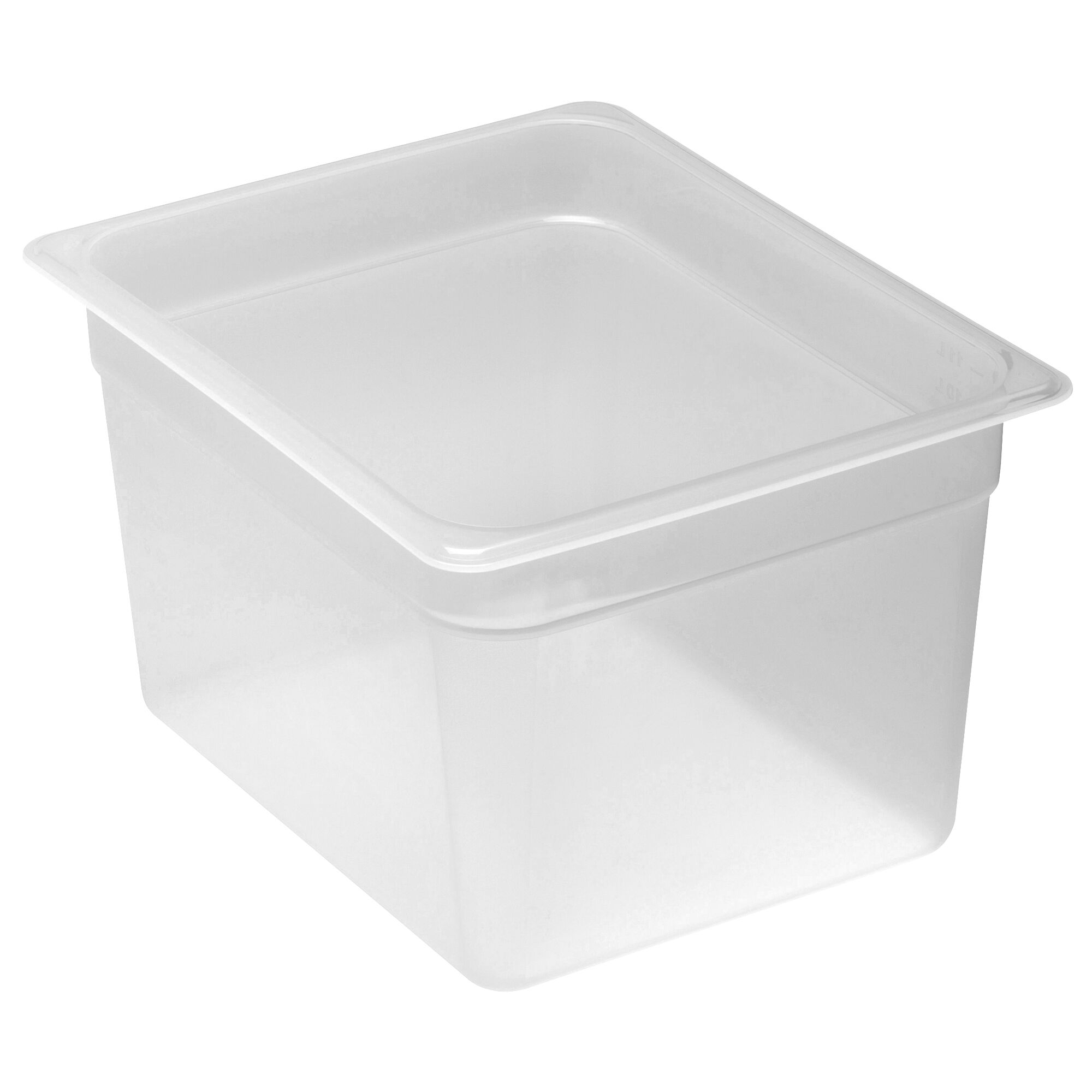 (6 pièces) CAMBRO | Contenants GN 1/2 en polypropylène – laiteux – hauteur : 200 mm         