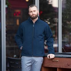 KARLOWSKY | Klassisk softshelljacka herr  - Marinblå - Storlek: 2XL