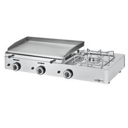 Gas bakplaat - 8,7 kW - Glad - Bakoppervlak: 583x395mm