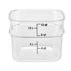 (6 stycken) CAMBRO | CAMWEAR® FreshPro behållare - 11,4 liter - transparent