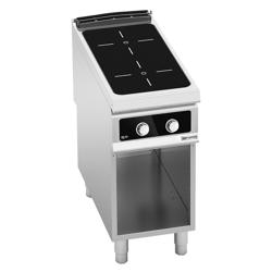 Mașină de gătit / Aragaz vitroceramică profesională - seria 900 - 400x900x(H)940 mm - 8 kW - 4 zone - Bflex Digital