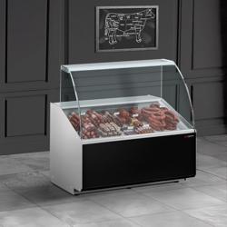 Vitrină frigorifică orizontală - 1000mm - 280 wați - standard cu panou frontal negru