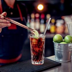 (50 pcs) Stainless Steel Straws - 200mm - ø 10mm - straight