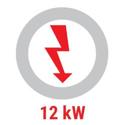 Induktionsspis - med 4 plattor (4 x 3 kW)