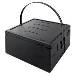 Thermobox / Caja para pizza - Carga superior - para 4 pizzas Ø 40cm - 480x480x245mm