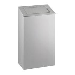 Pattumiera PREMIUM - Push (coperchio a pressione) - 38 litri - 300x215x600mm - Acciaio inox