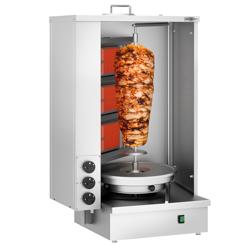 Gáz shawarma/döner grill - 3 égő - max. 40 kg