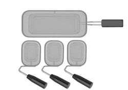 Pastamanden-set - 3x 1/6 & 1x 1/2 | 145x105mm, 330x140mm | hoogte200mm - RVS | met hittebestendige handgreep - voor 600- & 700-serie - passend voor ENB479P, GNB479E & GNB879E