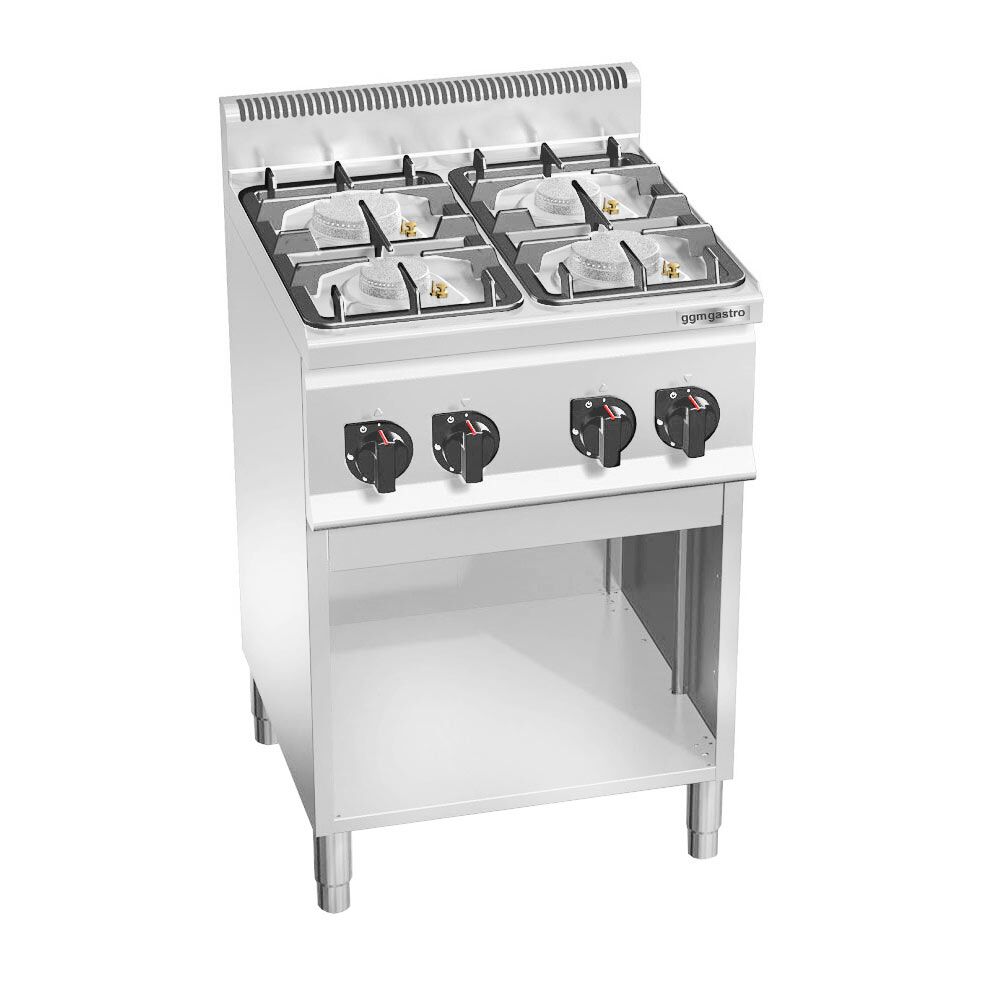 Fourneau à gaz – 19 kW – 4 brûleurs