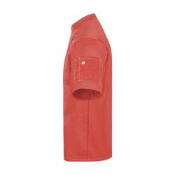 KARLOWSKY | Chaqueta Chef Manga Corta Estilo Vaquero - Rojo Vintage - Talla: 60