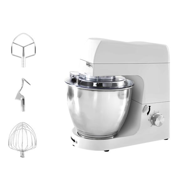 Impastatrice planetaria - 7 litri - 800 Watt - incl. 3 accessori per mescolare