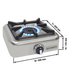 Gasfornuis tafelmodel - 400x400x145mm - 4,0 kW - 1 pits
