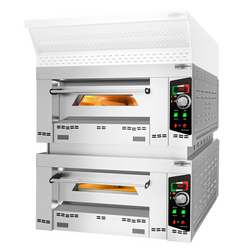 Gas Pizzaugn - 6+6x 34cm (Djup) - Manuell - med mellanram