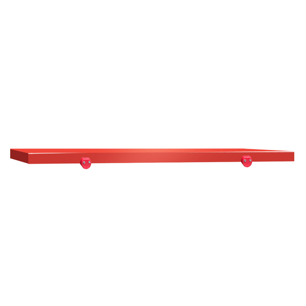 Plato de corte para mesa de carnicero - 200 x 70 cm - Rojo